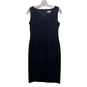 Kasper Separates dress sheath navy lined sleeveless business 2